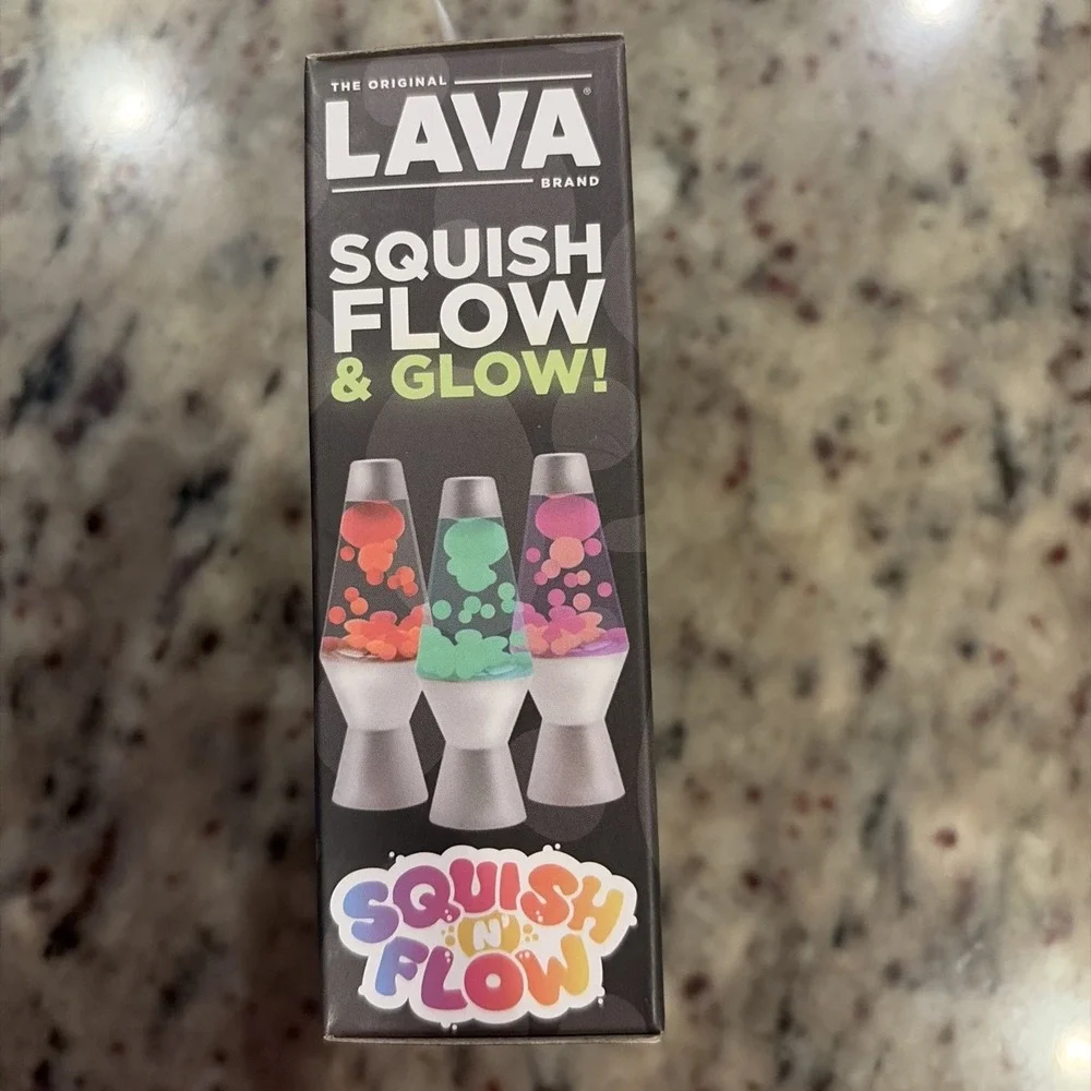 LAVA Squish N' Flow Glow in the Dark Squeeze‎ Toy Green Blue Sensory New